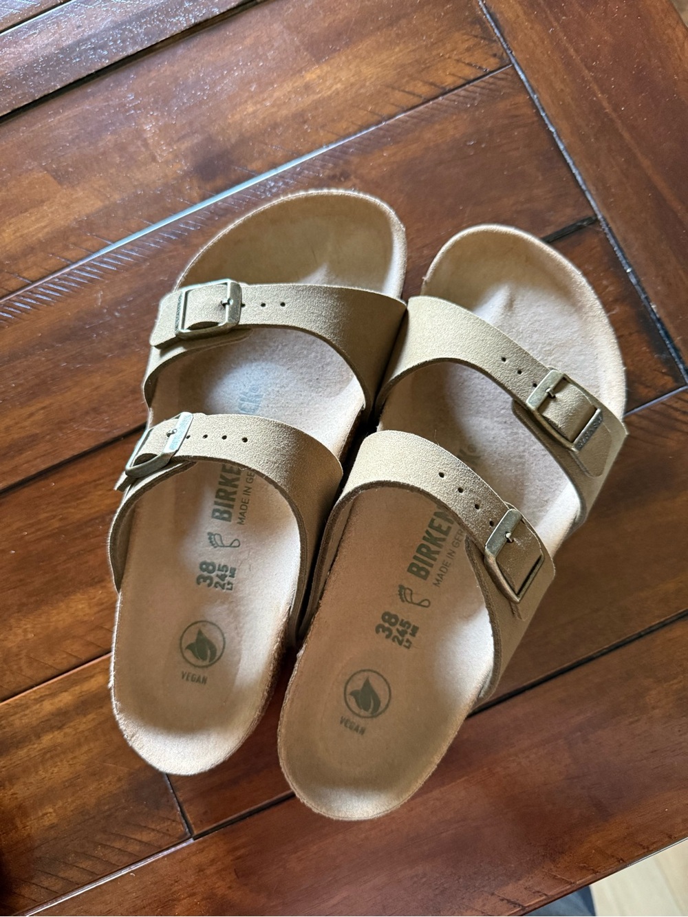 Birkenstock Sydney Vegan Sandals in Olive - Picture 6 of 8